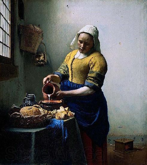 Johannes Vermeer Milkmaid Norge oil painting art